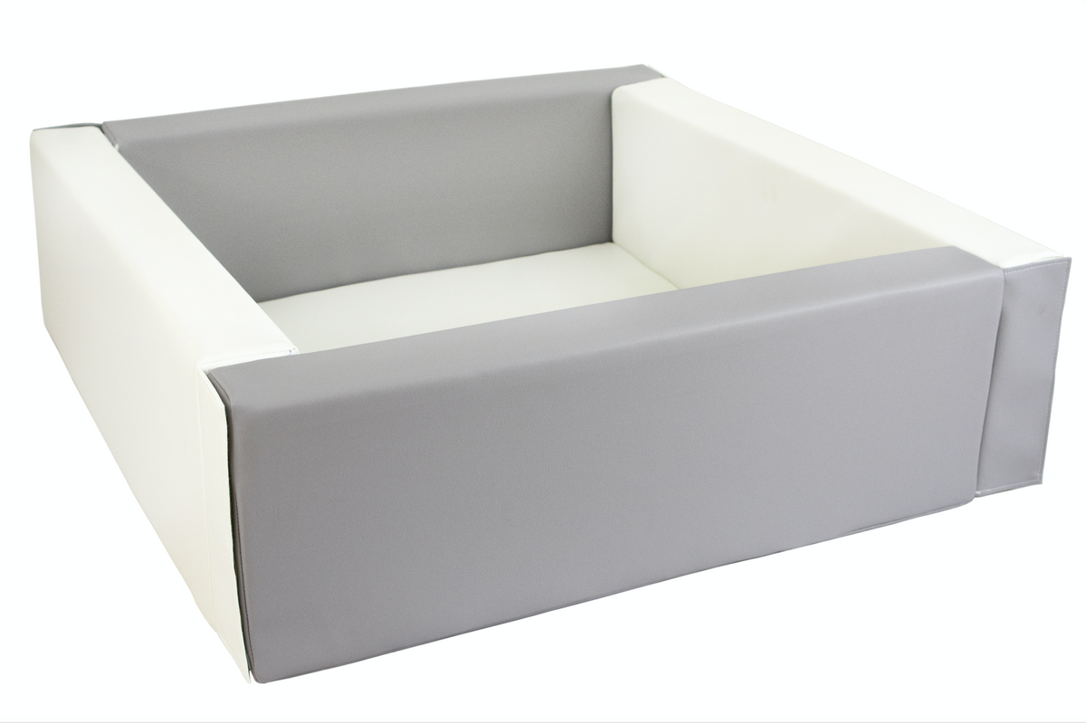 Ball pit for kids Grey & White Square Ballpit with 200 Balls The