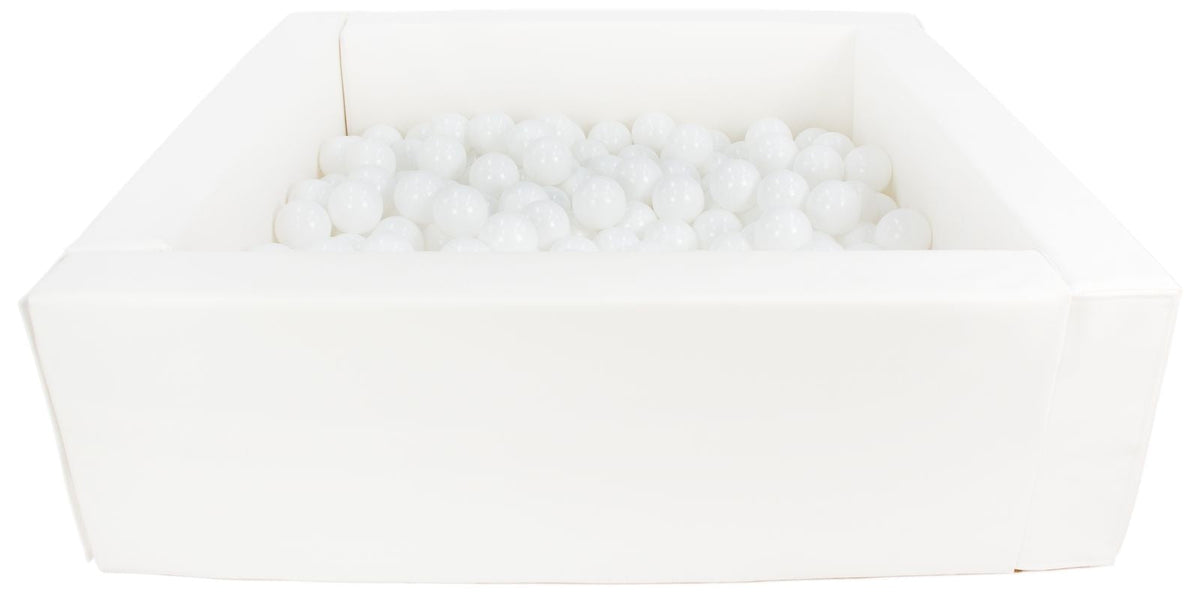 Ball Pit for kids White Square Ballpit with 200 Balls The Luxury
