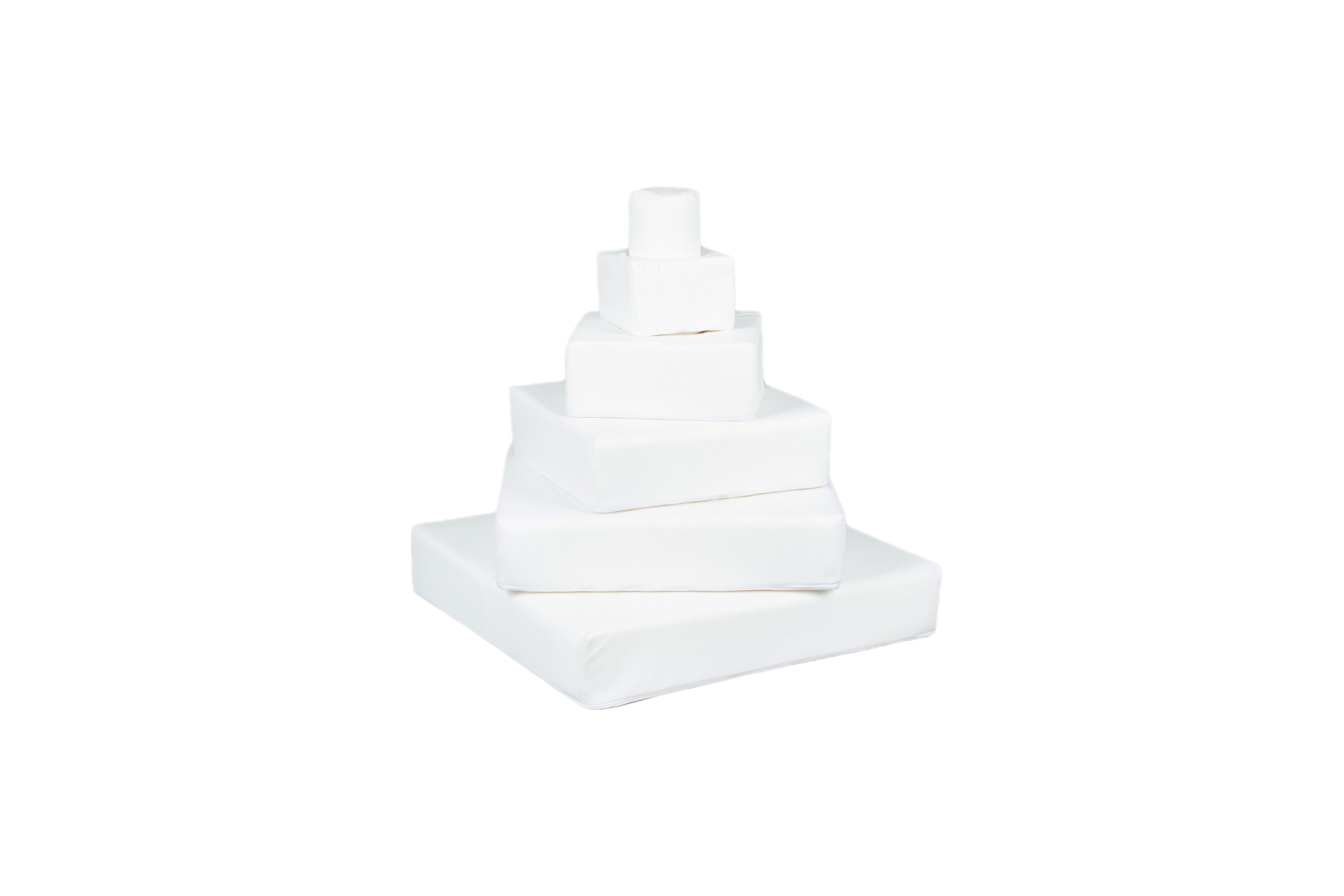 White Block Pyramid White Stacking Pyramid Blocks – The Luxury Nursery Company Ltd