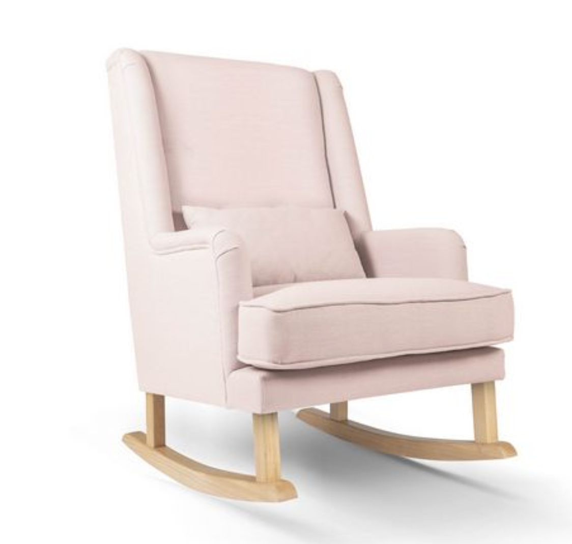 Light pink rocking sales chair